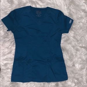 Caribbean blue Cherokee scrub top